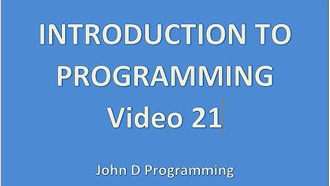 Video 21 - Text File I/O - Conclusion