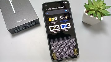 Samsung Galaxy S25/S25+/Ultra | How to Change High Contrast Keyboard to Yellow, White, Blue