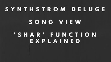 Synthstrom Deluge - Song View - 