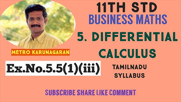 11th Std BM Ex.5.5(1)(iii) Differentiate with respect to x √x+1/³√x+e^x