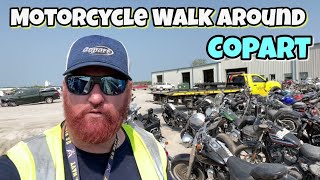 Motorcycle Copart Walk Around. Unbelievable Harley Davidson Prices CHEAP!