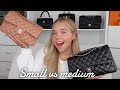 CHANEL SMALL VS MEDIUM CLASSIC FLAP | What fits, modshots, prices & more