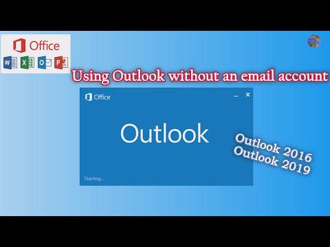 Using Outlook without an email account.