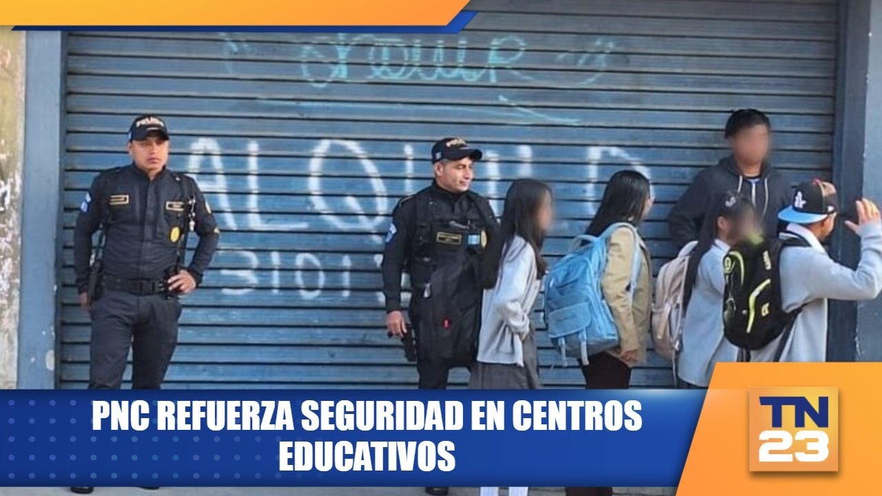PNC refuerza seguridad en centros educativos - YouTube