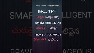 SYNONYMS TELUGU TECH YOUTUBE ENGLISH | PART 2