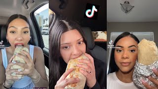 CHIPOTLE BURRITO 🌯 MUKBANG ASMR | TIKTOK MUKBANG | TIKTOK FOOD | EATING SOUNDS | LUNA ASMR