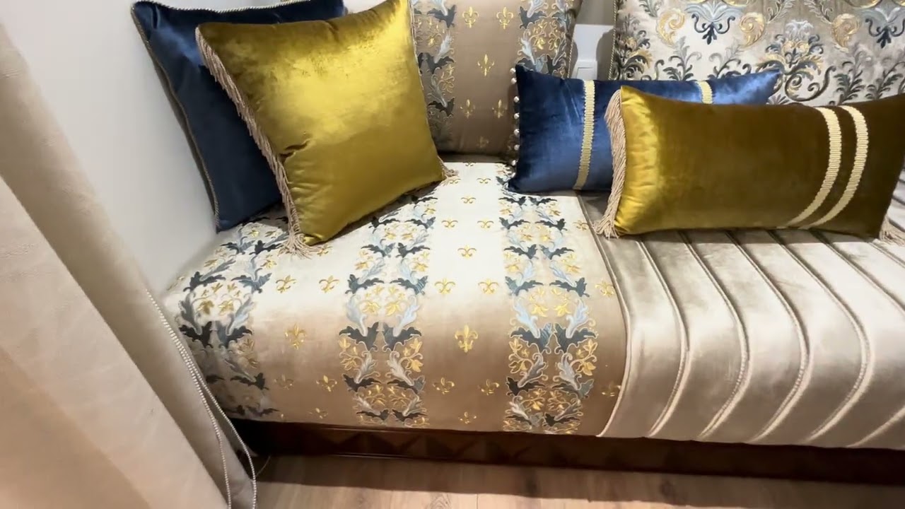 دائما الإبداع في الألوان ديال الصالونات المغربية مع هشام 