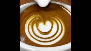 Layers Heart Latte Art | Coffee art heart | #shorts #barista #latte