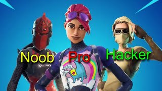 Noob Vs Pro Vs Hacker Fortnite Editing