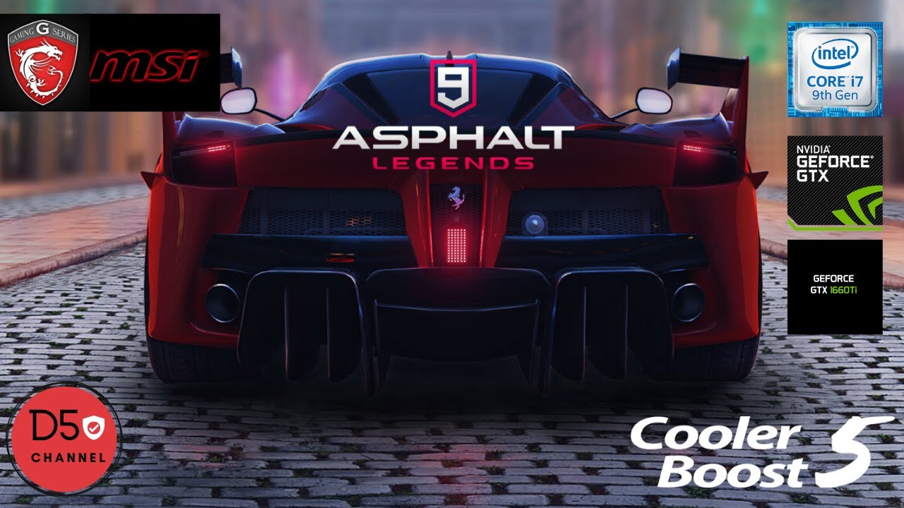 MSI GF75 9SD Game Graphic Asphalt 9