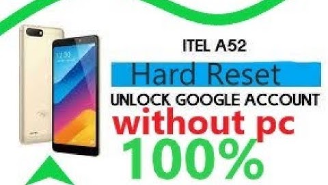 Itel A52 Hard reset | FRP bypass new method| remove google account android 9.0/2022