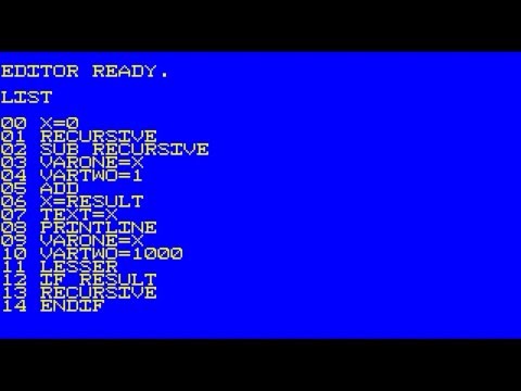 Ozapell Basic Recursive Subroutine Example