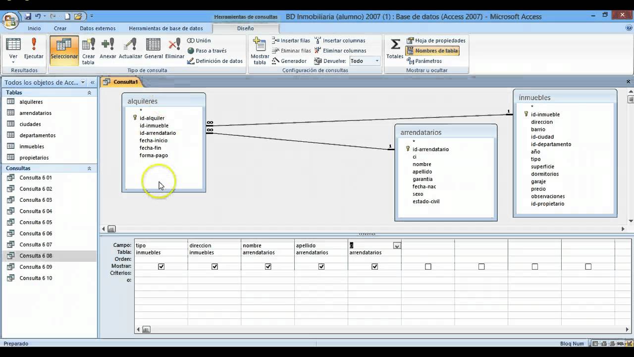 Video Tutorial Access práctica 6 (tercera parte) digital marketing