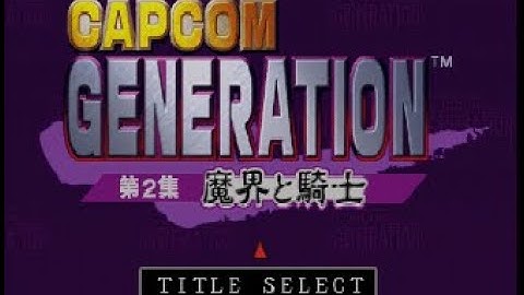 Sega Saturn CAPCOM GENERATION 2 (ghouls n ghosts etc.) by Capcom - PLAY and CHAT