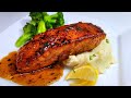 HONEY GARLIC GLAZED SALMON | recipe