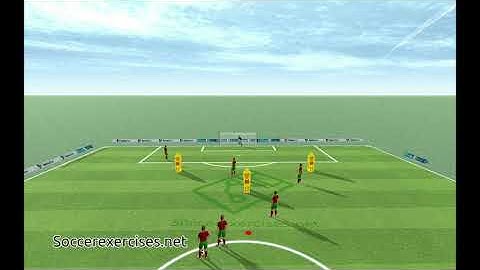 Portugal passing drill with dummy player by soccerexercises #Shorts