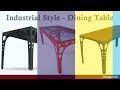 Furniture Design in Solidworks - Industrial Style Dining Table Furniture Design in Solidworks - Industrial Style Dining Table