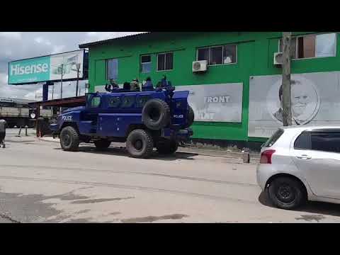 Current situation heavy presence of police officers at the PF secretariat