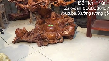 TƯỢNG GỖ DI LẶC NGỒI GỐC TÙNG GỖ HƯƠNG HÀNG ÔM ĐÁ-XƯỞNG TƯỢNG GỖ-ĐỖ TIẾN THÀNH-ZALO /CALL:0868688137