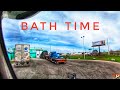 My Trucking Life | BATH TIME | #1706