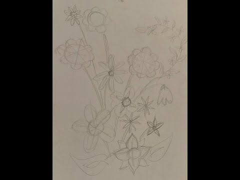 Bloemen tekenen (schetsen): snel en gemakkelijk