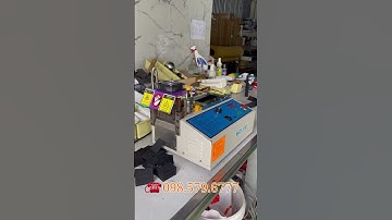 MÁY CẮT DÂY ĐAI TỰ ĐỘNG DAO NHIỆT #máycắtdâyđai #máycắtbăngnhám #máycắtdâytúixách