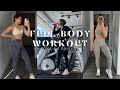 Full body at home workout w no equipment l learmann twins