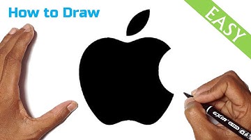 How to Draw Apple Logo Step by Step | Apple Logo Drawing