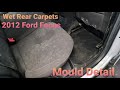 How To Fix Ford Focus wet Carpet.( water Leaking Inside )+( Disaster Mould Detail )