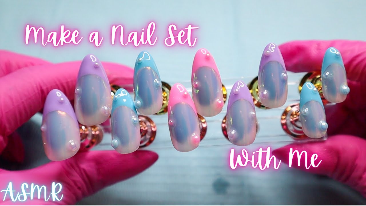 ASMR | Make A Nail Set With Me 💅🏼(Ft. Nail Reserve Haul & Swatches)✨Whispered Voiceover✨