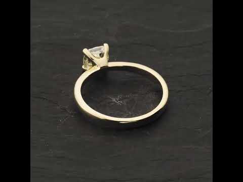 Video: Auksinis žiedas su Deimantu "Enchanting 18"
