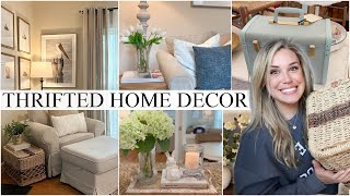 HOME DECOR IDEAS ON A BUDGET | THRIFT WITH ME, HAUL \& HOW TO STYLE - THRIFTED HOME DECORATING IDEAS