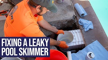 How We Fix a Leaking Pool Skimmer
