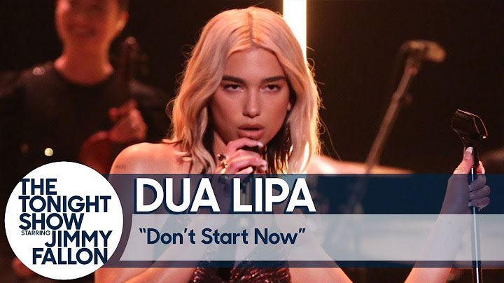 Don't Start Now TV show performance - TV Show performance video thumbnail