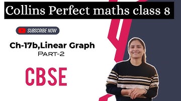 Ch-17b,Linear Graph,Part-2 Collins Perfect maths class 8 #cbsemaths #cbse #collins