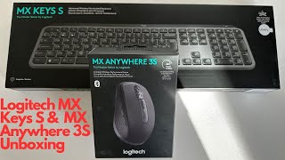 Logitech MX Keys S & MX Anywhere 3S: Perfect Wireless USB C Rechargeable Mouse & Keyboard (Unboxing)