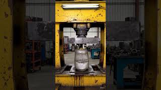 Hydraulic Press vs Gas Cylinder 💥 #hydraulicpress #hyperpressure #pressuretest #crushtest #banglaree