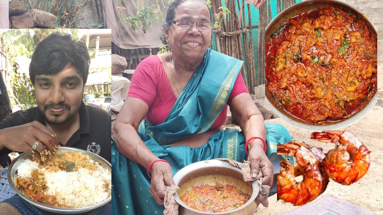 టమాటో ఏండురొయ్యలు కూర 😋 | వేడి వేడి అన్నం