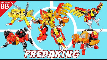 LEGO Combiner Predaking ⚡️ Unboxing Speed Build How to make a Robot Transformers 4in1 Sembo 103229