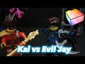Kai vs Evil Jay fight | brickfilm day entry 2024 | ninjago dragon rising season 2