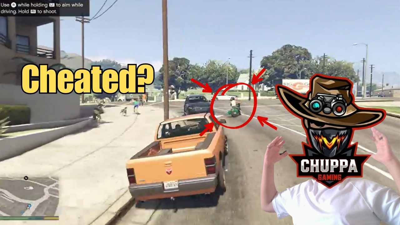 NPC stole the bike! Franklin& Lamar vs GTA V chaos
