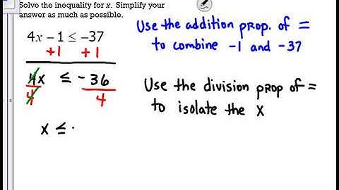 Solving a two step linear inequality problem type 2