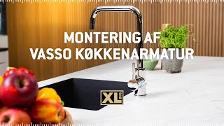 Montering af VASSO køkkenarmatur