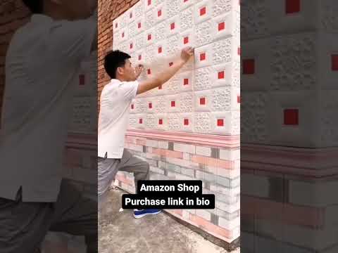 White Brick Wallpaper for Wall PE Foam Wall Stickers Self Adhesive DIY Wall Decor
