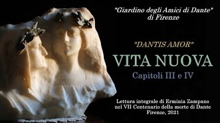 Dantis Amor Firenze, 12 maggio 2021 – Vita Nuova III IV