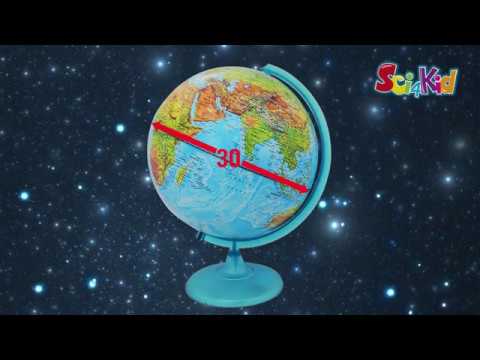 ลูกโลกแสดงลักษณะทางภูมิศาสตร์และประเทศ Dual- Cartography Illuminated Globe (2 in 1)