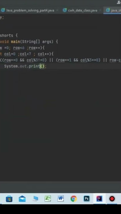 printing the heart using java #short #shorts #shortvideo #trending