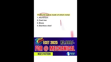 Mechanical MCQs for ECET 2025 🚀 | Q-140 Strategy to Achieve Top Rank!,#ecet2025
