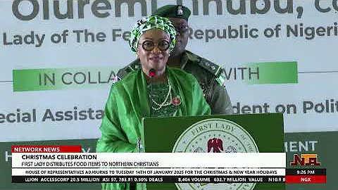 First Lady Remi Tinubu Distributes Food Items to Northern Christian