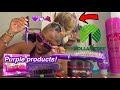 Doing my Dyed hair Only using Purple Hair Products ~Dollar Store Edition!